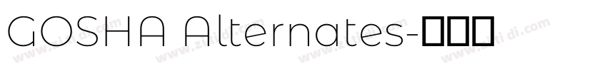 GOSHA Alternates字体转换